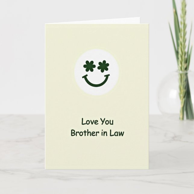 Carte pour le beau-frère Je t'aime (Devant)