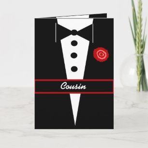 Carte pour le cousin 'Sois mon garçon d'honneur ju
