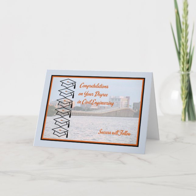 Carte pour le degré dans le génie civil (Devant)