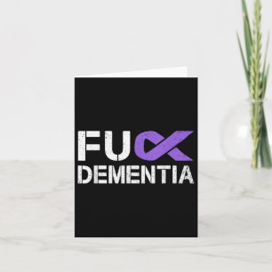 Carte Pour le don de sensibilisation à la démence Purple