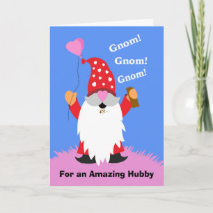 Carte Pour le mari Valentine's Day mignonne Gnome Chocol