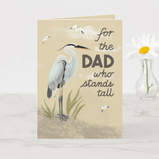 Carte Pour le papa qui se tient debout – Heron Fête des 