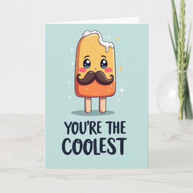Carte pour le père le plus cool (Devant)