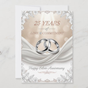 Carte pour les 25 ans de mariage – Anniversaire de