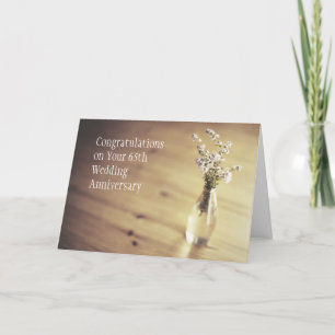 Carte pour les 65 ans de mariage