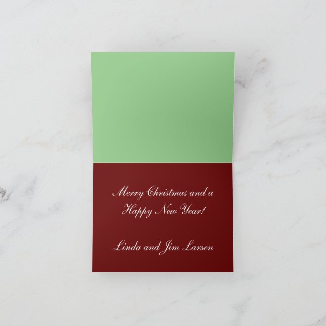 Carte pour les fêtes (Intérieur)