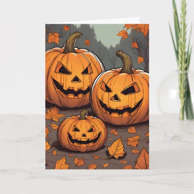 Carte Pour les grands-parents Halloween Jack o' Lantern  (Devant)