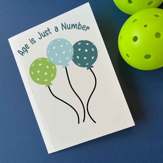 Carte Pour les joueurs de pickleball Anniversaire drôle (Créateur téléchargé)