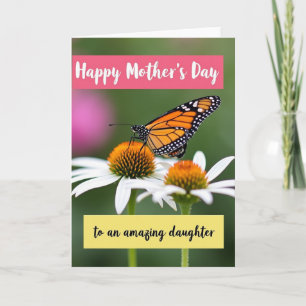 Carte pour les mamans à l'aile orange tranquille