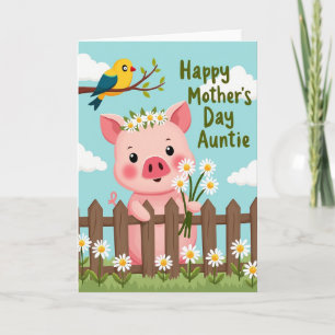 Carte pour les mamans aux joues roses