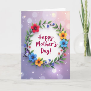 Carte pour les mamans Crimson Blossom