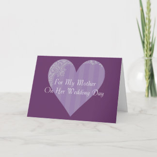 Carte Pour Ma Mère Le Jour De Mariage