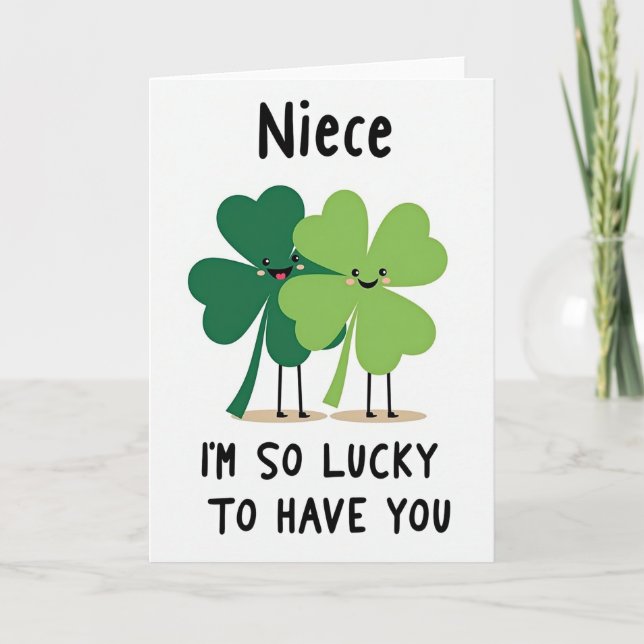 Carte pour ma nièce adorée (Devant)