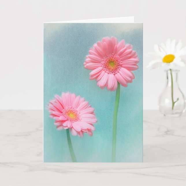 Carte Pour Maman Gerber Daisy Anniversaire (Petite plante)