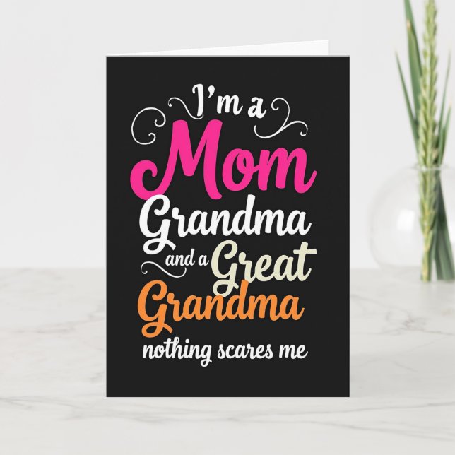 Carte pour maman grand-mère arrière-grand-mère (Devant)