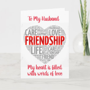 CARTE POUR MON MARI LE JOUR DE VALENTINE
