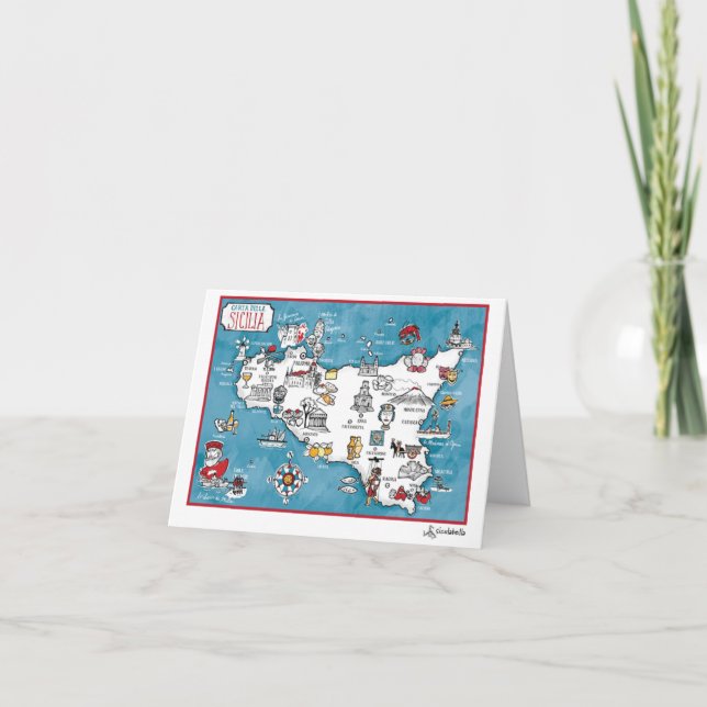 Carte pour notes 1 de Sicilia (Devant)