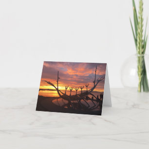 carte pour notes #2 de coucher du soleil de