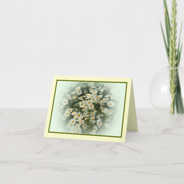 Carte pour notes avec l'impression florale (Devant)
