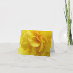 Carte pour notes bégonia jaune