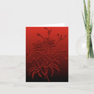 Carte pour notes blanc Coreopsis