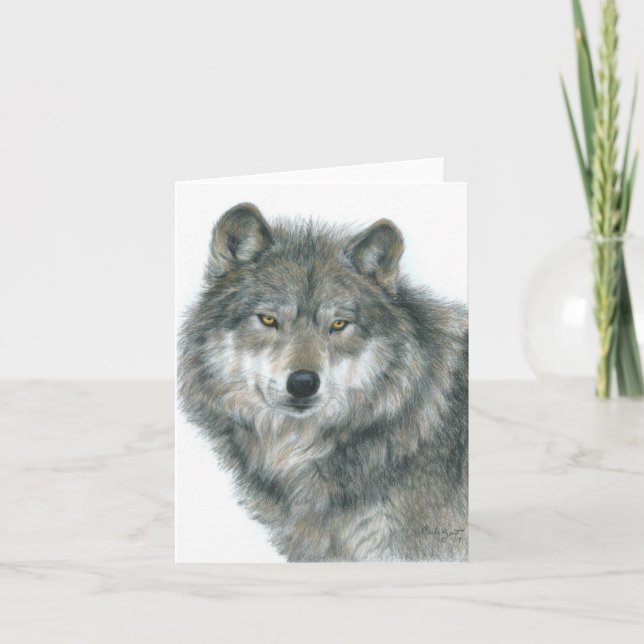 Carte pour notes blanc "Haunted Eyes" Art original (Devant)