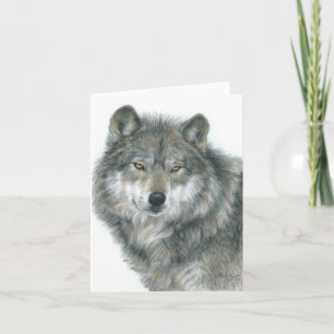 Carte pour notes blanc "Haunted Eyes" Art original