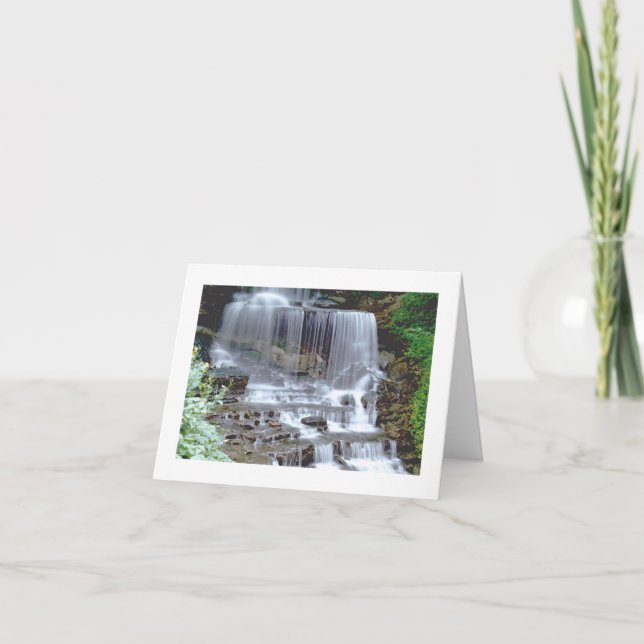 carte pour notes "CASCADE" (PHOTOG) (Devant)