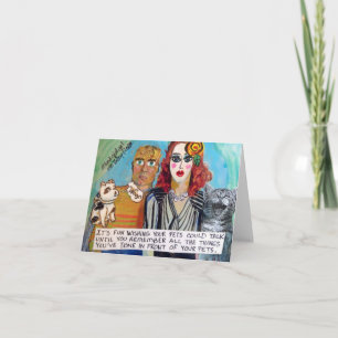 CARTE POUR NOTES-C'EST AMUSANT DE SOUHAITER QUE VO