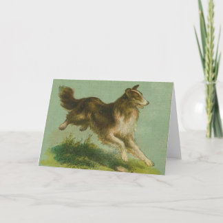 Carte pour notes courant vintage de colley