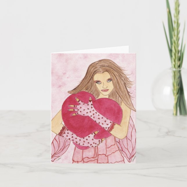 Carte pour notes d'amour (Devant)