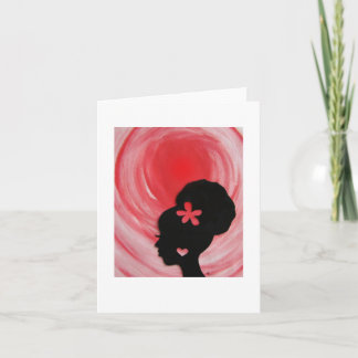 Carte pour notes d'amour naturel