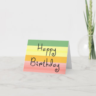 carte pour notes d'anniversaire heureux