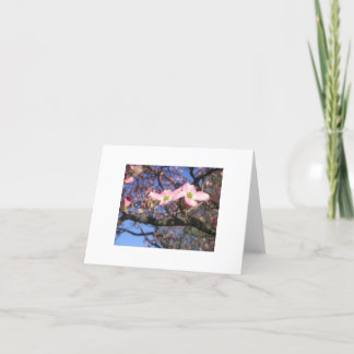 Carte pour notes d'arbre de cornouiller