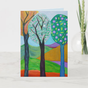 Carte pour notes d'arbres