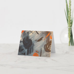 Carte pour notes d'art Abstrait