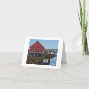 Carte pour notes de bateau d'art textile