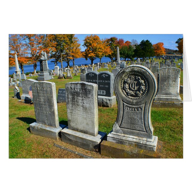Carte pour notes de cimetière (Devant Horizontal)