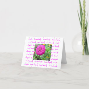 Carte pour notes de confiance…