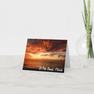 Carte pour notes de coucher de soleil - Customisé