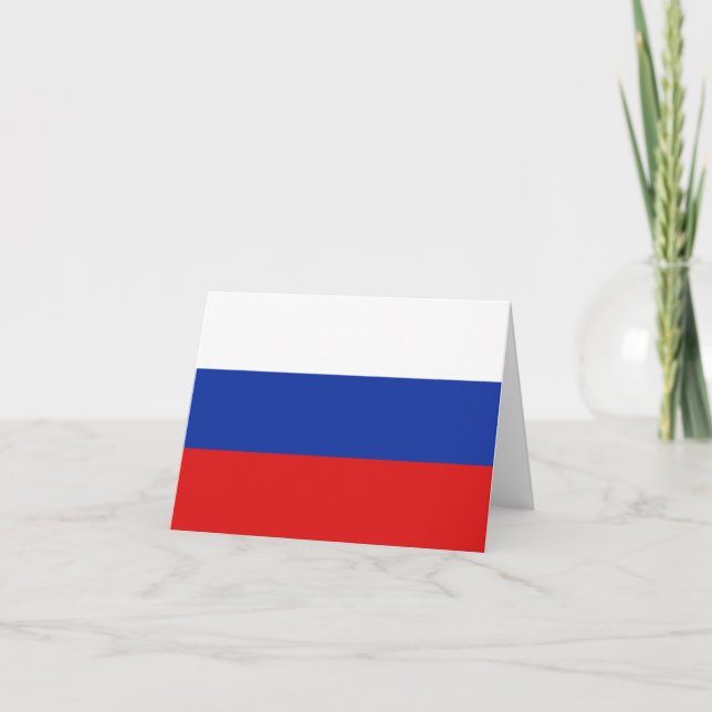 Carte pour notes de drapeau de la Russie (Devant)