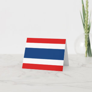 Carte pour notes de drapeau de la Thaïlande