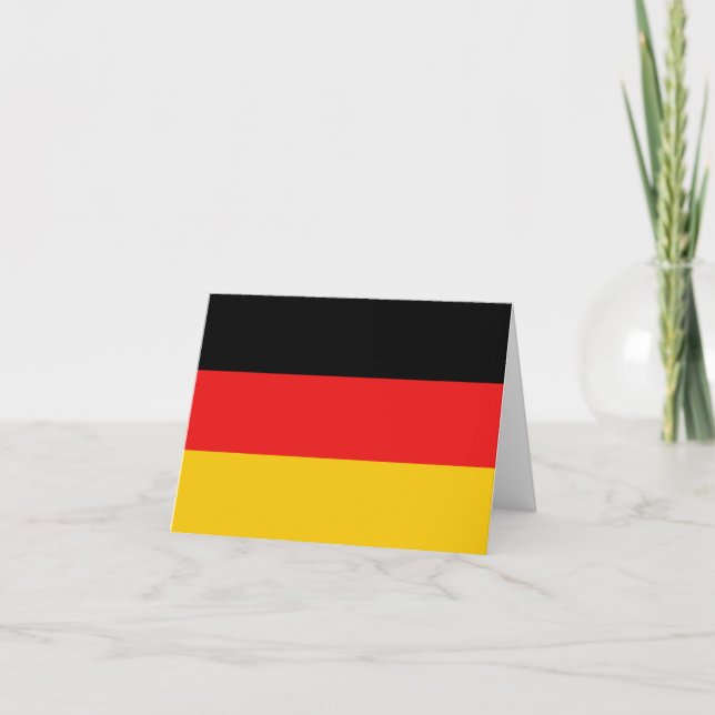 Carte pour notes de drapeau de l'Allemagne (Devant)