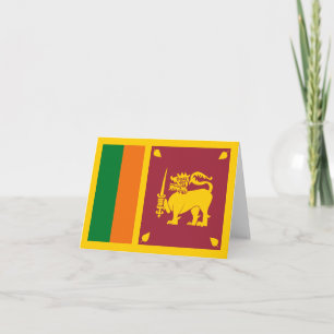 Carte pour notes de drapeau du Sri Lanka