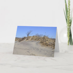 Carte pour notes de dune de sable