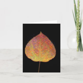 Carte pour notes de feuille