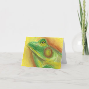 Carte pour notes de grenouille