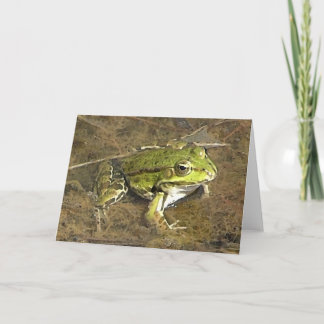 carte pour notes de grenouille