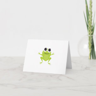 Carte pour notes de grenouille