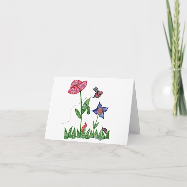 Carte pour notes de jardin (Devant)